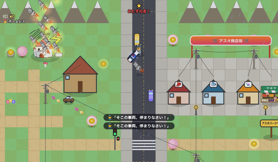 停めてある車を勝手に乗り、カー…